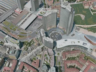 Milan City, Italy (2020) 3D Model preview