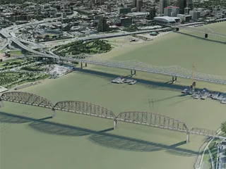Louisville City, USA (2020) 3D Model preview