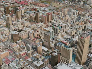 Johannesburg City, South Africa (2020) 3D Model preview