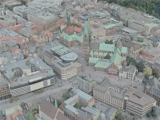 Bremen City, Germany (2020) 3D Model preview