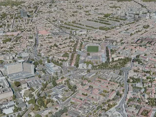 Bordeaux City, France (2020) 3D Model preview