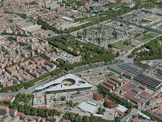 Turin City, Italy (2020) 3D Model preview