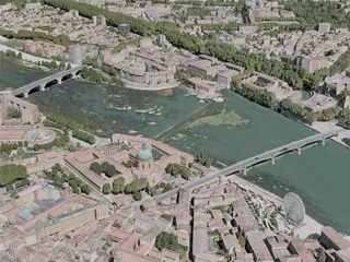 Toulouse City, France (2020) 3D Model preview