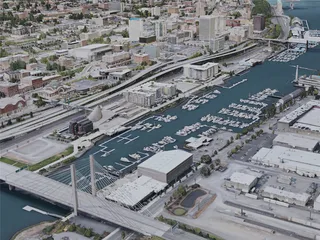 Tacoma City, USA (2020) 3D Model preview