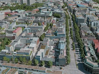 Stuttgart City, Germany (2020) 3D Model preview