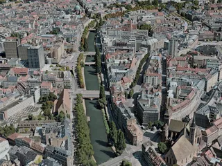 Strasbourg City, France (2020) 3D Model preview
