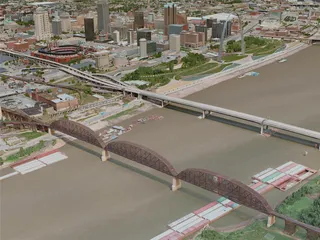 St. Louis City, USA (2020) 3D Model preview