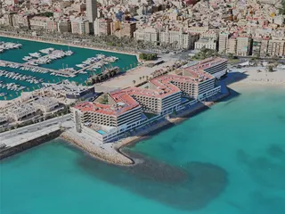 Alicante City, Spain (2020) 3D Model preview