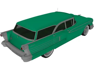 Oldsmobile 88 Fiesta Wagon (1958) 3D Model preview