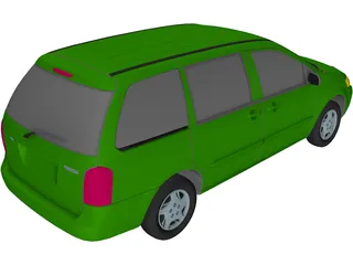 Mazda MPV (2000) 3D Model preview