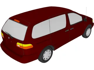 Toyota Sienna (1998) 3D Model preview