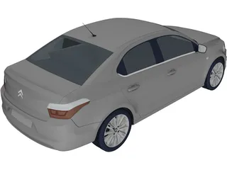 Citroen C-Elysee (2013) 3D Model preview