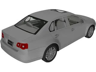 Volkswagen Jetta (2006) 3D Model preview