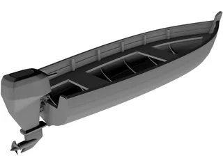 Boat 3D Model preview