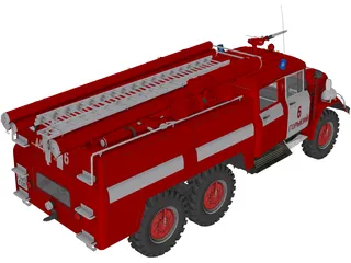 ZIL 131 AC40 (1970) 3D Model preview