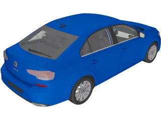 Volkswagen Polo (2020) 3D Model preview