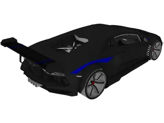 Lamborghini Aventador [Tuned] 3D Model preview