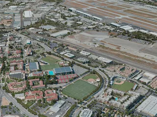 San Jose Airport, CA, USA (2020) 3D Model preview