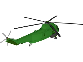 Sikorsky VH-3D Sea King (Presidential) 3D Model preview