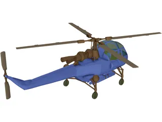 Westland Wasp 3D Model preview