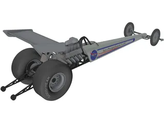 Dragster 3D Model preview