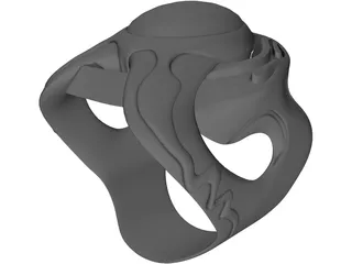 Silver Ring 3D Model preview
