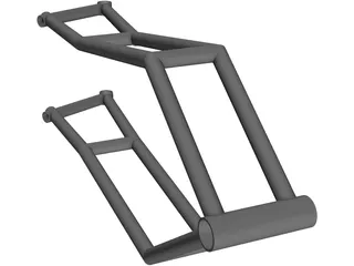 Chassis Motorcycle 3D Model preview