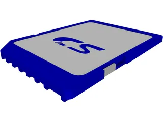 SD Card 3D Model preview
