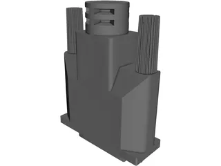 DVI Connector 3D Model preview