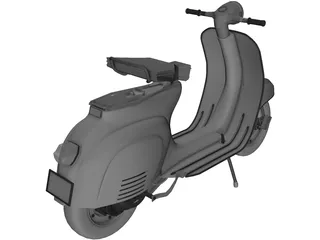 Scooter Vespa 3D Model preview