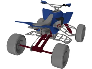 Yamaha Quad 3D Model preview