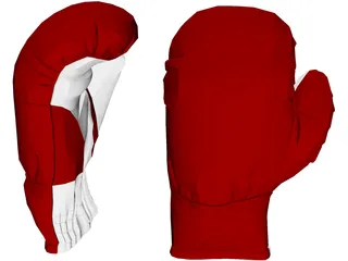 Boxing Gloves 3D Model preview