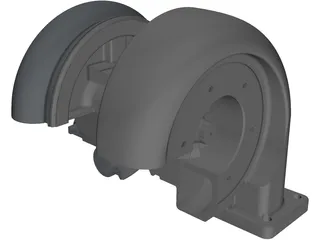 Turbo Compressor 3D Model preview