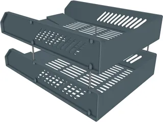 Paper Tray 3D Model preview