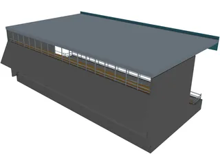 Football Benches 3D Model preview