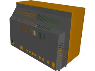 Old TV 3D Model preview