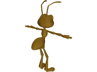 Cartoon Ant 3D Model preview