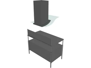 Kitchen Hood 3D Model preview