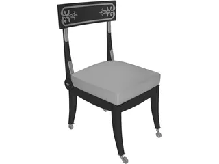 Retro Chair 3D Model preview