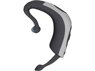 Bluetooth Earpiece 3D Model preview