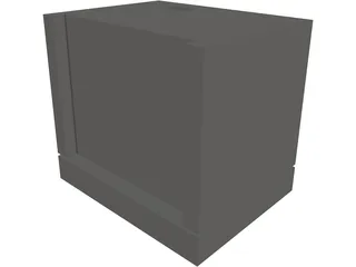 Gaggenau BL 253-110 Lift Oven 3D Model preview