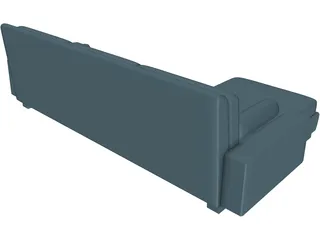 Corner Sofa 3D Model preview