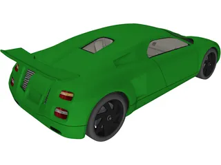 Sports Car Concept 3D Model preview