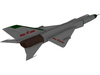 Shenyang J-8B 3D Model preview