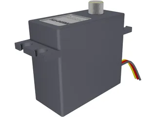 RC Hitec Servo HS-645MG 3D Model preview