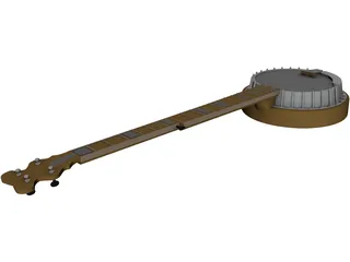 Banjo 3D Model preview