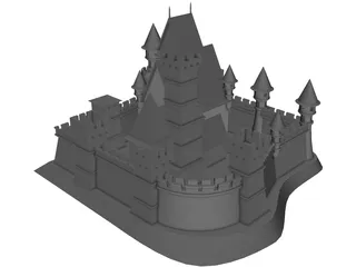 Czech Castle 3D Model preview
