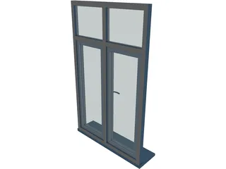 PVC Window 3D Model preview