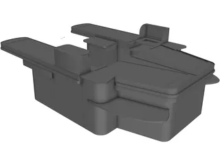 Supermarket Checkout 3D Model preview