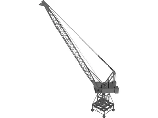 Port Crane 3D Model preview